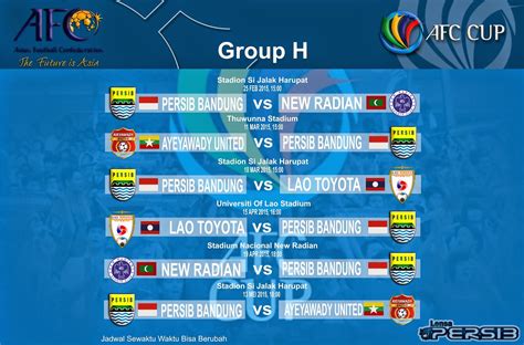 jadwal persib afc